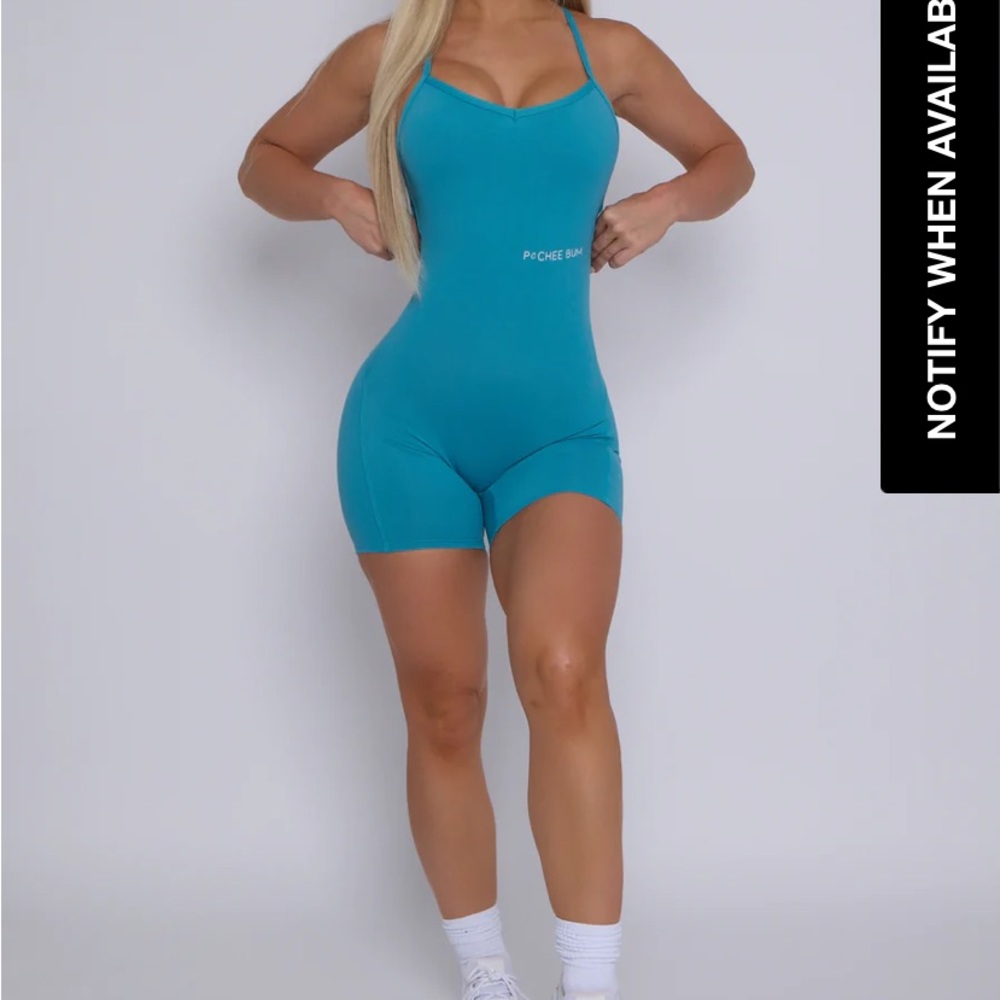 Peechbum Form Fitting Scrunch Bum Romper sz Med